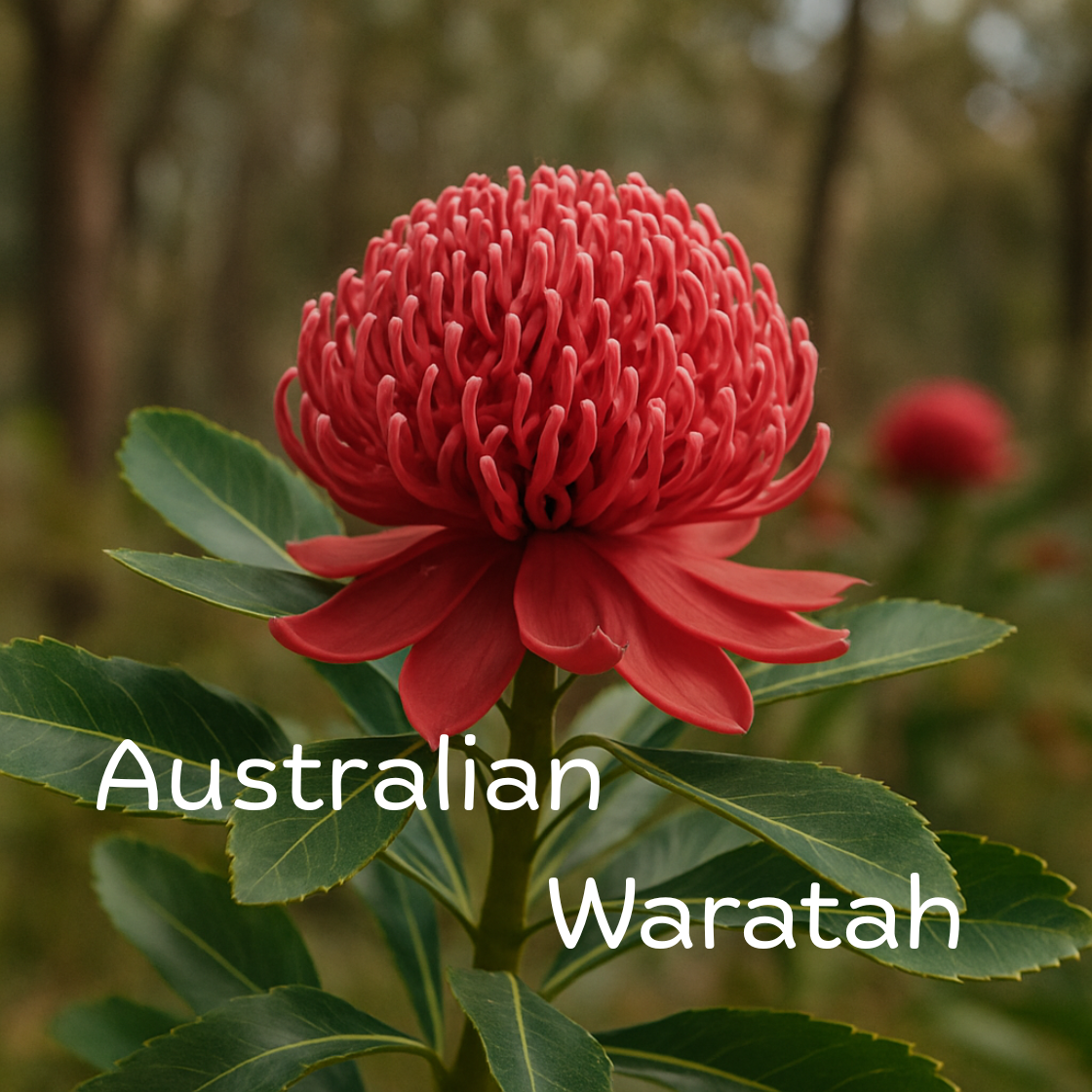 Australian Waratah – Native Flower Souvenir Fridge Magnet