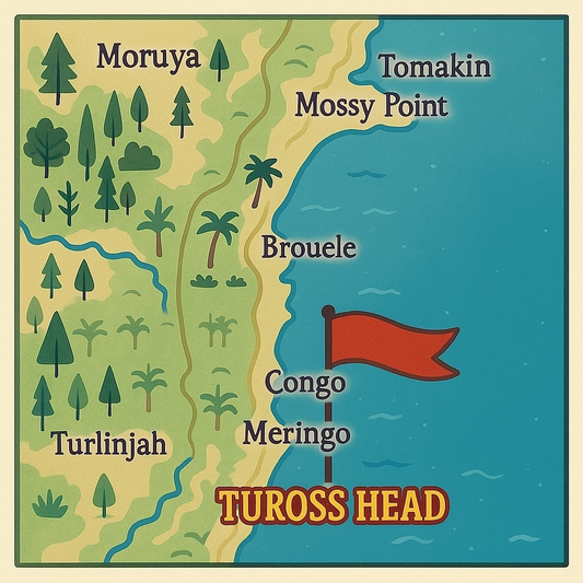 Tuross Head Coastal Map Magnet