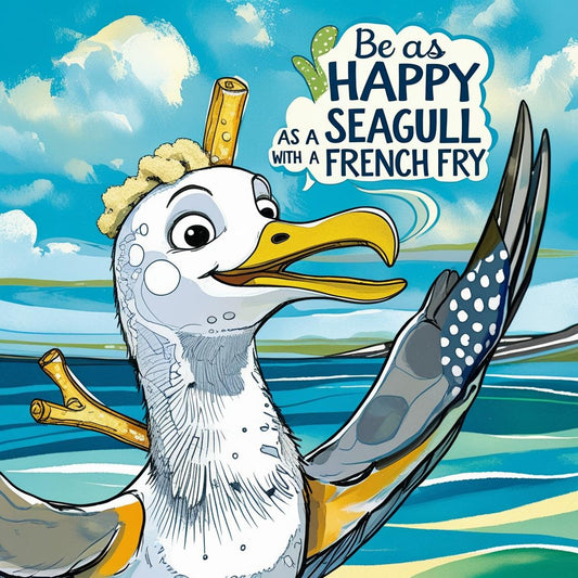 Seagull fridge magnet