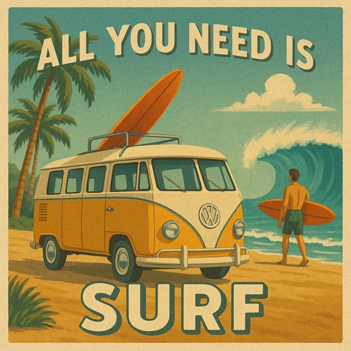 Kombi Surf Fridge Magnet